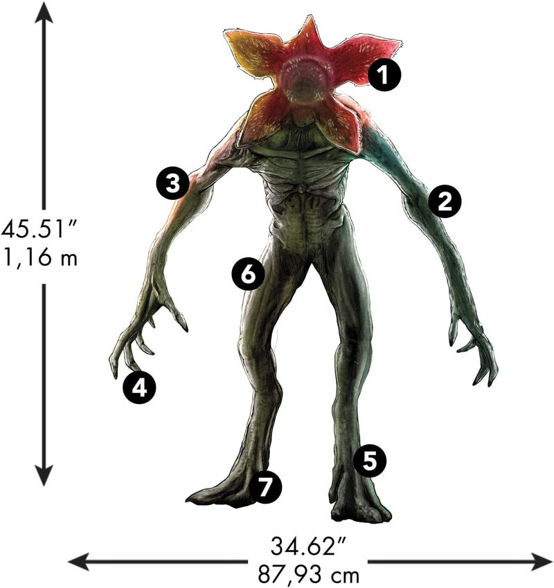 RoomMates RMK5142GM Netflix Stranger Things Demogorgon Peel and Stick Giant Wall Decal - Image 3